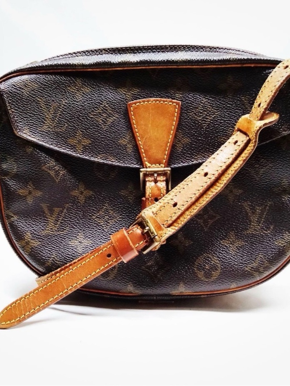 Authentic Louis Vuitton Crossbody Bag Jeunefille MM Brown Monogram France